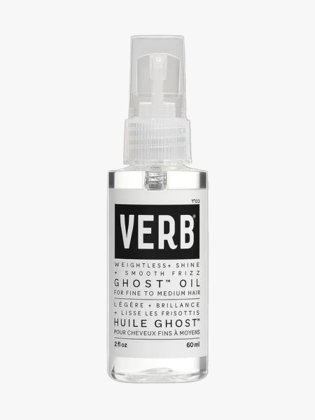 Verb Ghost Weightless Hair Oil in branded component on a light gray background